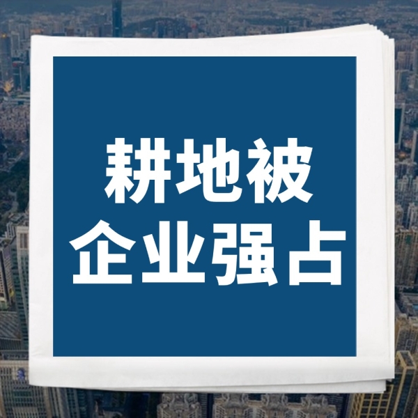 耕地被企业强占咋办？先看这3个维权招！