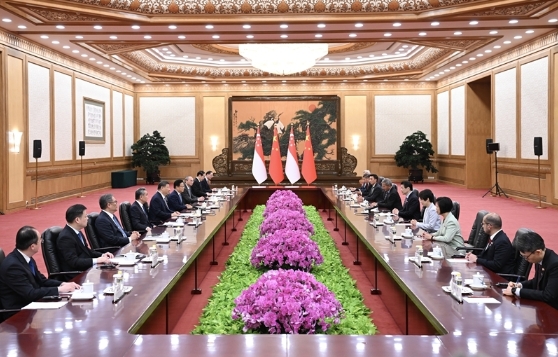 习近平会见新加坡总理黄循财2